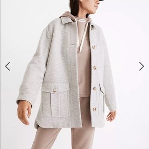 Madewell Belrose Shirt-Jacket in light grey